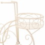 Soporte para Maceta Alexandra House Living Blanco Metal Hierro Bicicleta 30 x 61 x 55 cm