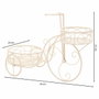 Soporte para Maceta Alexandra House Living Blanco Metal Hierro Bicicleta 30 x 61 x 55 cm