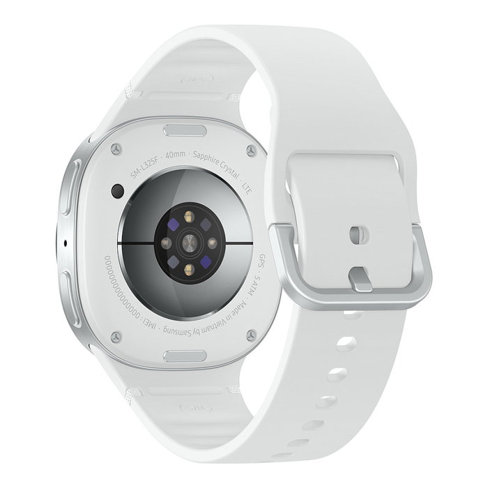 Samsung Galaxy Watch 8 LTE SM-L325 40 mm Plata - Reloj Inteligente con Pantalla AMOLED 1.3", 32 GB, GPS, 4G, Wear OS, Resistencia al Agua 5 ATM, Monitor de Frecuencia Cardiaca