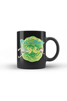 SD Toys Taza Logo Rick and Morty de cerámica de 330ml