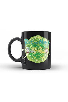 SD Toys Taza Logo Rick and Morty de cerámica de 330ml