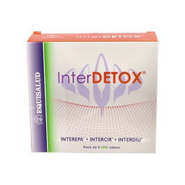 INTERNATURE Pack Interdetox Interepa+Intercir+Interdiu para Activación de Mecanismos de Desintoxicación Funcional