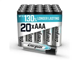 Energizer Pilas Alcalinas AAA MAX PLUS de Larga Duración - Blister de 20 Unidades