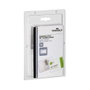 Durable Portanombres de PVC transparente con pinza y alfiler, 5 unidades