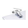 Durable Portanombres de PVC transparente con pinza y alfiler, 5 unidades