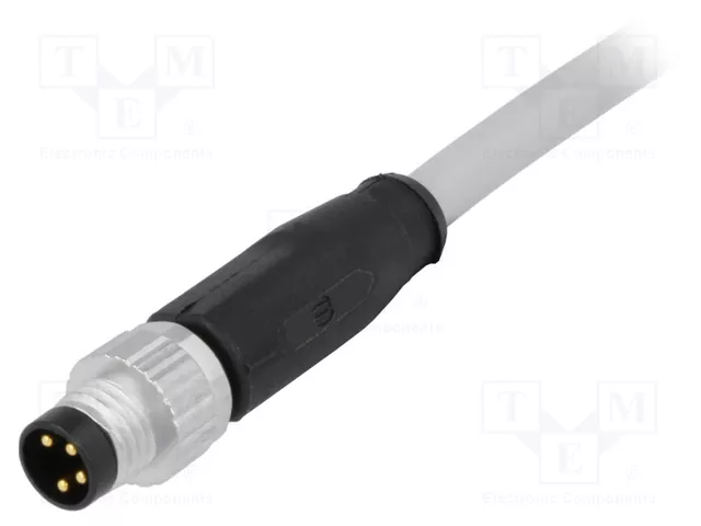 HARTING Conector M8 de 4 pines, macho y recto con 10 m de cable HARTING Conector M8 de 4 pines, macho y recto con 10 m de cable
