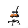 PIQUERAS Y CRESPO Silla de oficina Yunquera Naranja y Negro