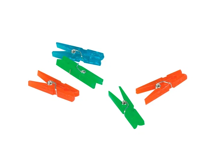 Q-connect Pinza Fantasia 32 mm Caja de 10 Unidades Colores Surtidos Plástico