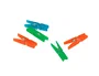 Q-connect Pinza Fantasia 32 mm Caja de 10 Unidades Colores Surtidos Plástico