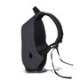 Zoozie Bags 2709 Bolsa para Portátil hasta 15.6 Pulgadas, Resistente al Agua con Puerto USB, Color Fume, Capacidad 25-30 L