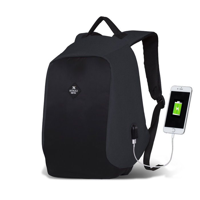 Zoozie Bags 2709 Bolsa para Portátil hasta 15.6 Pulgadas, Resistente al Agua con Puerto USB, Color Fume, Capacidad 25-30 L Zoozie Bags 2709 Bolsa para Portátil hasta 15.6 Pulgadas, Resistente al Agua con Puerto USB, Color Fume, Capacidad 25-30 L