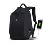 Zoozie Bags 2709 Bolsa para Portátil hasta 15.6 Pulgadas, Resistente al Agua con Puerto USB, Color Fume, Capacidad 25-30 L