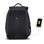 Zoozie Bags 2709 Bolsa para Portátil hasta 15.6 Pulgadas, Resistente al Agua con Puerto USB, Color Fume, Capacidad 25-30 L