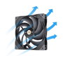 Thermaltake SWAFAN GT14 Ventilador de refrigeración para PC 140mm Negro