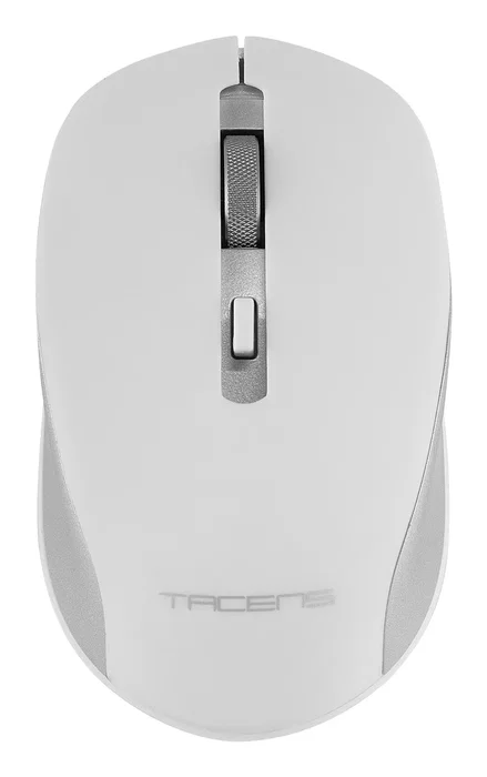 Tacens ZenithWFR Combo Teclado, Ratón y Alfombrilla Inalámbrico 3en1, Tecla Copilot IA, AZERTY Francés, Perfil Bajo, 3200 DPI, Blanco y Plata