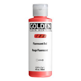 Golden Fluid Colores Acrílicos Rojo Fluorescente 118 ml