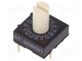 Aratas (Formerly Omron Components) Conmutador de código HEX/BCD A6R-161RS de 16 posiciones