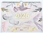 MOOVING Calendario de Pared Liberty Mensual 2027 35x25 cm