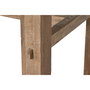 DKD Home Decor Mesa Comedor Indo minimal 24 Teca reciclada Desmontable 90 x 78 x 220 cm