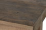 DKD Home Decor Mesa Comedor Indo minimal 24 Teca reciclada Desmontable 90 x 78 x 220 cm
