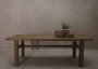 DKD Home Decor Mesa Comedor Indo minimal 24 Teca reciclada Desmontable 90 x 78 x 220 cm