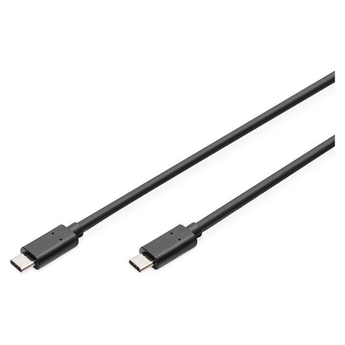 Digitus Cable de conexión USB tipo C a tipo C, 1m, Negro Digitus Cable de conexión USB tipo C a tipo C, 1m, Negro
