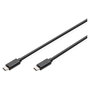 Digitus Cable de conexión USB tipo C a tipo C, 1m, Negro