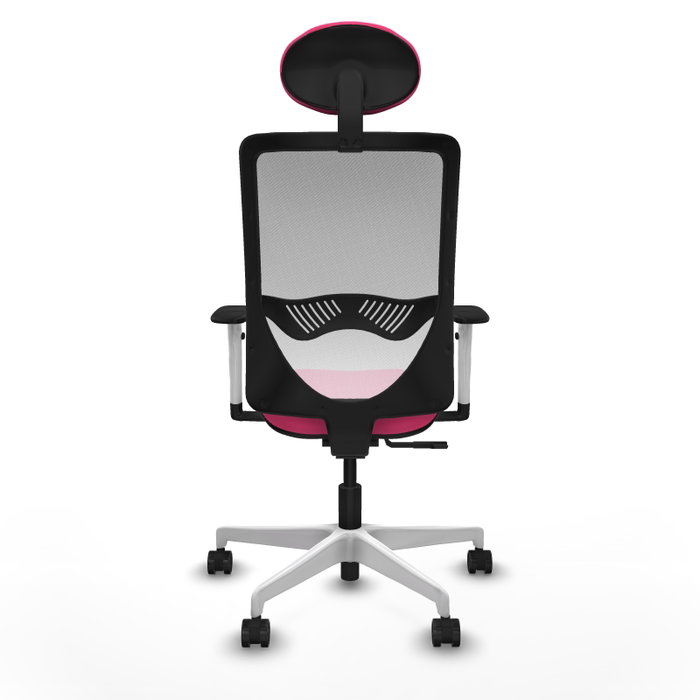 PIQUERAS Y CRESPO Silla de oficina Zulema Rosa y Blanco PIQUERAS Y CRESPO Silla de oficina Zulema Rosa y Blanco