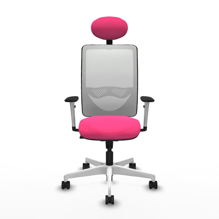 PIQUERAS Y CRESPO Silla de oficina Zulema Rosa y Blanco PIQUERAS Y CRESPO Silla de oficina Zulema Rosa y Blanco