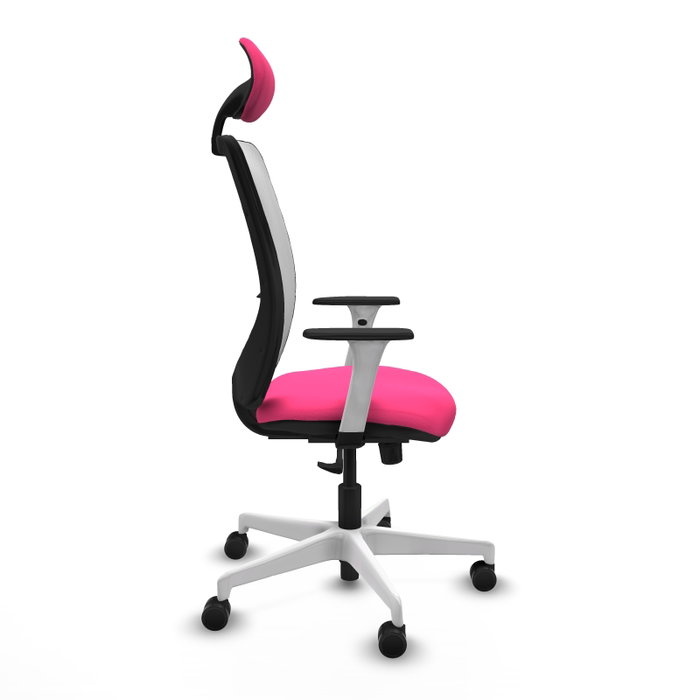PIQUERAS Y CRESPO Silla de oficina Zulema Rosa y Blanco PIQUERAS Y CRESPO Silla de oficina Zulema Rosa y Blanco