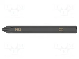 WERA Punta de destornillador Phillips PH2 de 1/4 pulgada para percusión