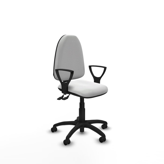 PIQUERAS Y CRESPO Silla de oficina Aýna Blanca con Brazos Fijos PIQUERAS Y CRESPO Silla de oficina Aýna Blanca con Brazos Fijos