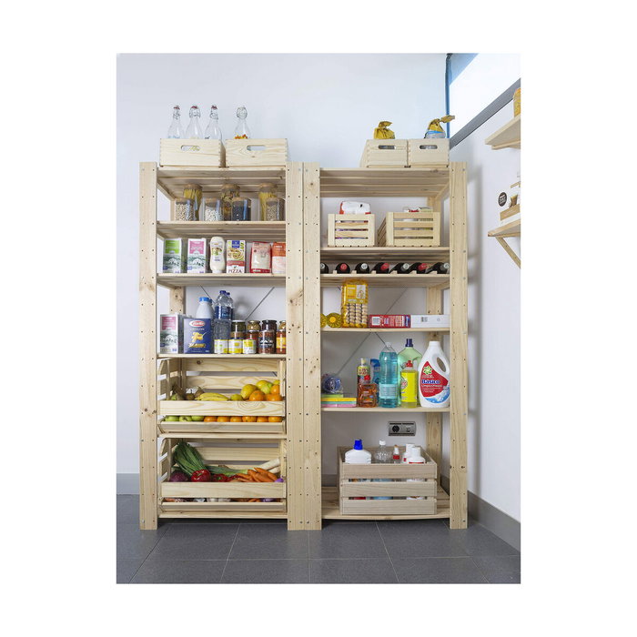 Astigarraga Caja apilable Evolution de pino sin barniz 60 x 28,5 x 35,3 cm Astigarraga Caja apilable Evolution de pino sin barniz 60 x 28,5 x 35,3 cm