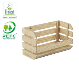 Astigarraga Caja apilable Evolution pino macizo 100% PEFC Cert 60 x 28,5 x 35,3 cm