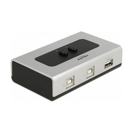 DeLOCK Conmutador USB 2.0 Bidireccional 2 x Tipo-B a 1 x Tipo-A 87761