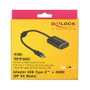 DeLOCK Adaptador USB Type-C™ a HDMI 4K 60 Hz con función PD, Gris