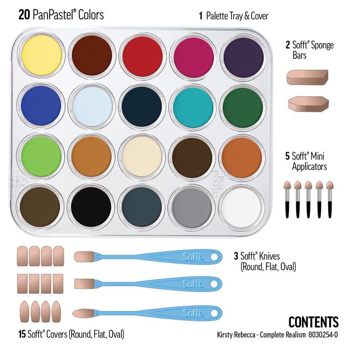 Panpastel Set de 20 Colores para Realismo con Herramientas Sofft y Paleta Panpastel Set de 20 Colores para Realismo con Herramientas Sofft y Paleta