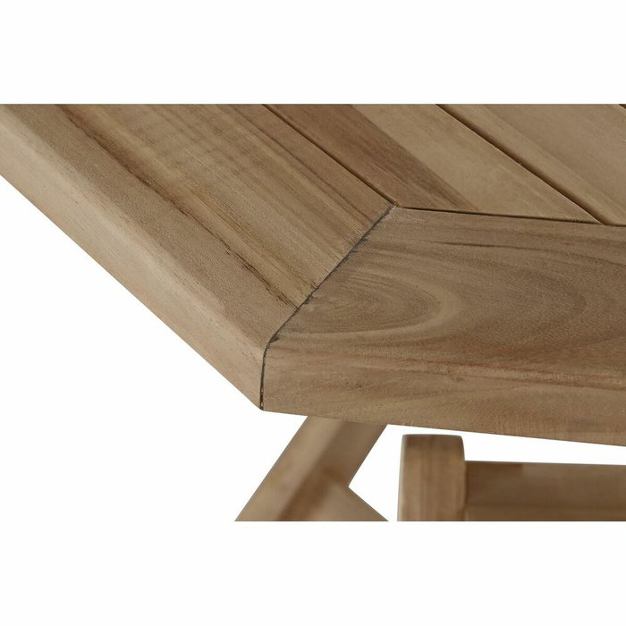DKD Home Decor Set de Comedor de Teca con Mesa y 4 Sillas Plegables de 120x120x75 cm DKD Home Decor Set de Comedor de Teca con Mesa y 4 Sillas Plegables de 120x120x75 cm