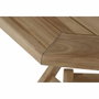 DKD Home Decor Set de Comedor de Teca con Mesa y 4 Sillas Plegables de 120x120x75 cm
