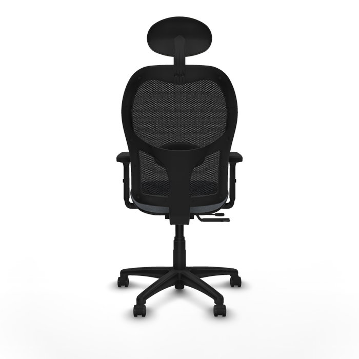PIQUERAS Y CRESPO Silla de oficina Alocén Bali gris con malla negra PIQUERAS Y CRESPO Silla de oficina Alocén Bali gris con malla negra