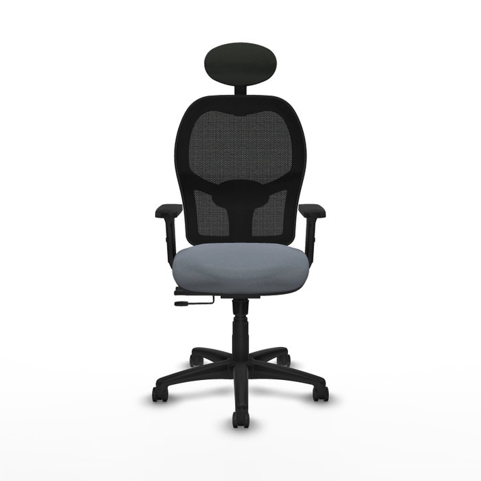 PIQUERAS Y CRESPO Silla de oficina Alocén Bali gris con malla negra PIQUERAS Y CRESPO Silla de oficina Alocén Bali gris con malla negra