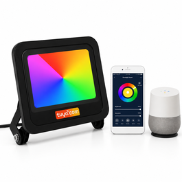 Proyector LED 50W WiFi Tuya RGB+CCT Negro