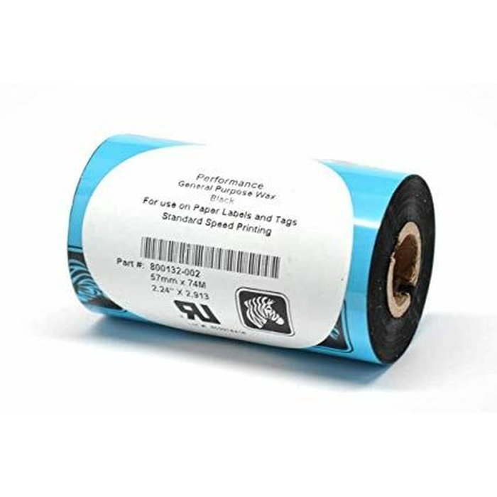 Zebra 2300 Wax Cinta Térmica Negro 5,7 cm