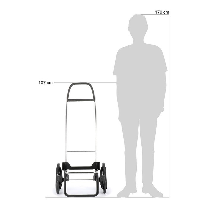 Rolser i-max MF 6 - Carro de la compra plegable, 43 litros tipo mochila, 6 ruedas de aluminio, color rojo, capacidad hasta 50 kg