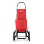 Rolser i-max MF 6 - Carro de la compra plegable, 43 litros tipo mochila, 6 ruedas de aluminio, color rojo, capacidad hasta 50 kg