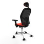 PIQUERAS Y CRESPO Silla de oficina Jorquera con mecanismo Sincro/Traslack, Naranja oscuro y Negro