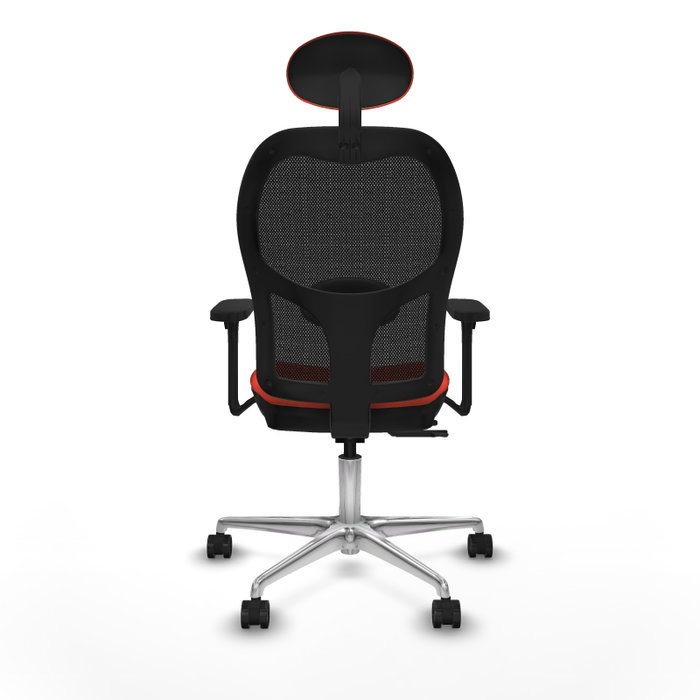 PIQUERAS Y CRESPO Silla de oficina Jorquera con mecanismo Sincro/Traslack, Naranja oscuro y Negro
