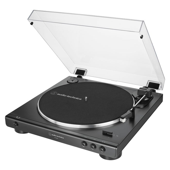 Audio-Technica AT-LP60XBK Tocadiscos de vinilo automático con preamplificador phono integrado, Negro