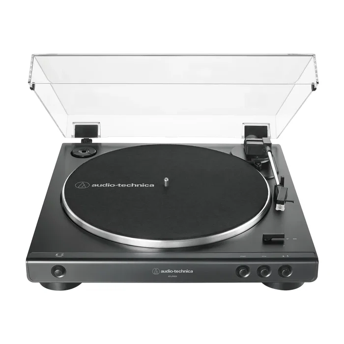 Audio-Technica AT-LP60XBK Tocadiscos de vinilo automático con preamplificador phono integrado, Negro