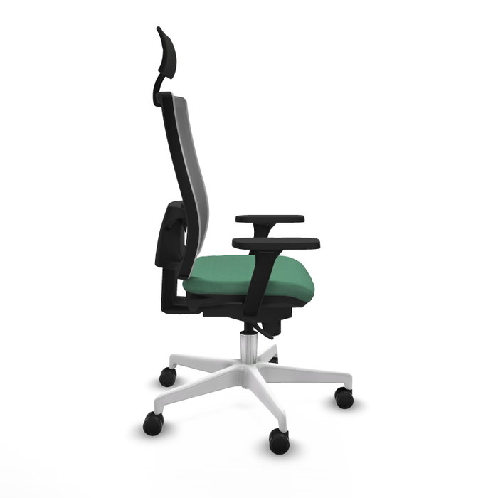 PIQUERAS Y CRESPO Silla de oficina Horna Verde esmeralda y Gris con Mecanismo Sincro PIQUERAS Y CRESPO Silla de oficina Horna Verde esmeralda y Gris con Mecanismo Sincro